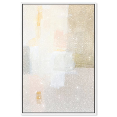 Pastel Embers IV Canvas Abstract Print by Oliver Gal, Black Frame, 10 x 15