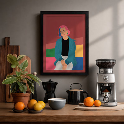 Contemplation in Colour Modern - Framed Print