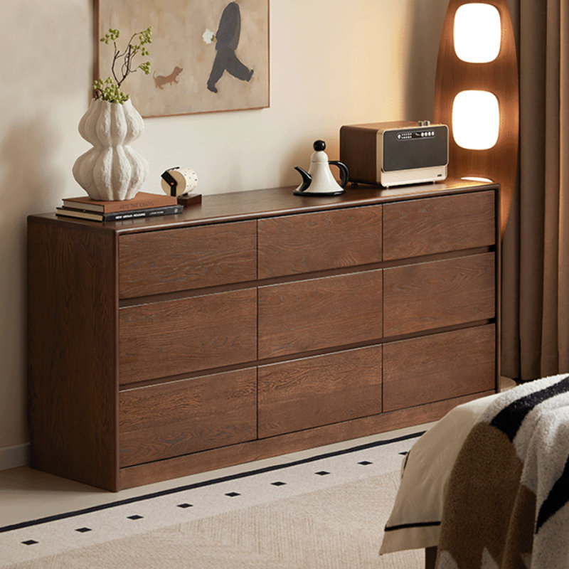 Walnut Solid Wood Accent Cabinet