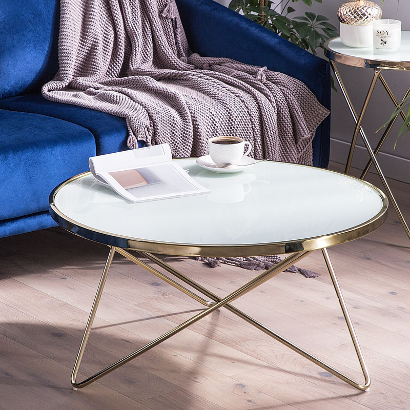 Esai Cross Legs Coffee Table
