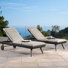 Siège inclinable à lattes 80 po avec coussins Sunbrella Ehrenfried