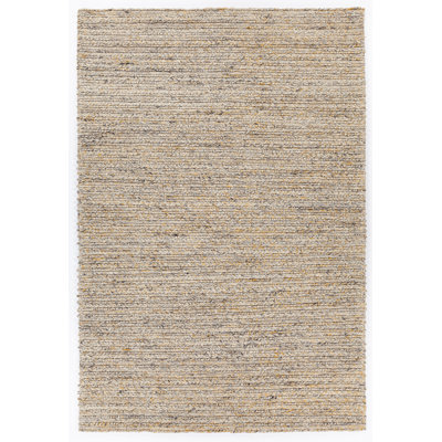 Sylvie Wool Abstract Area Rug in Yellow/Gray