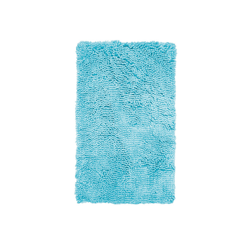 Descente de bain, Bleu clair, L 21 po x L 34 po