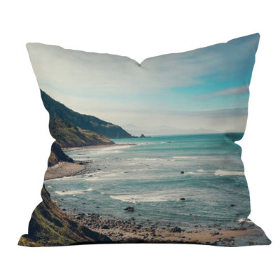 California Pacific Coast Highway Throw Pillow