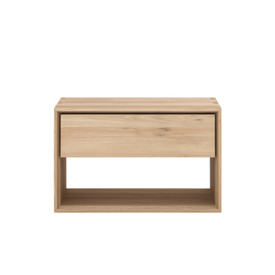 Nordic 1 - Drawer Solid Wood Nightstand