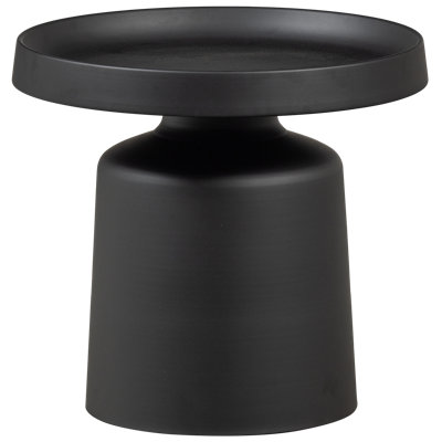 Peer Pedestal Round Tray Top Side Table