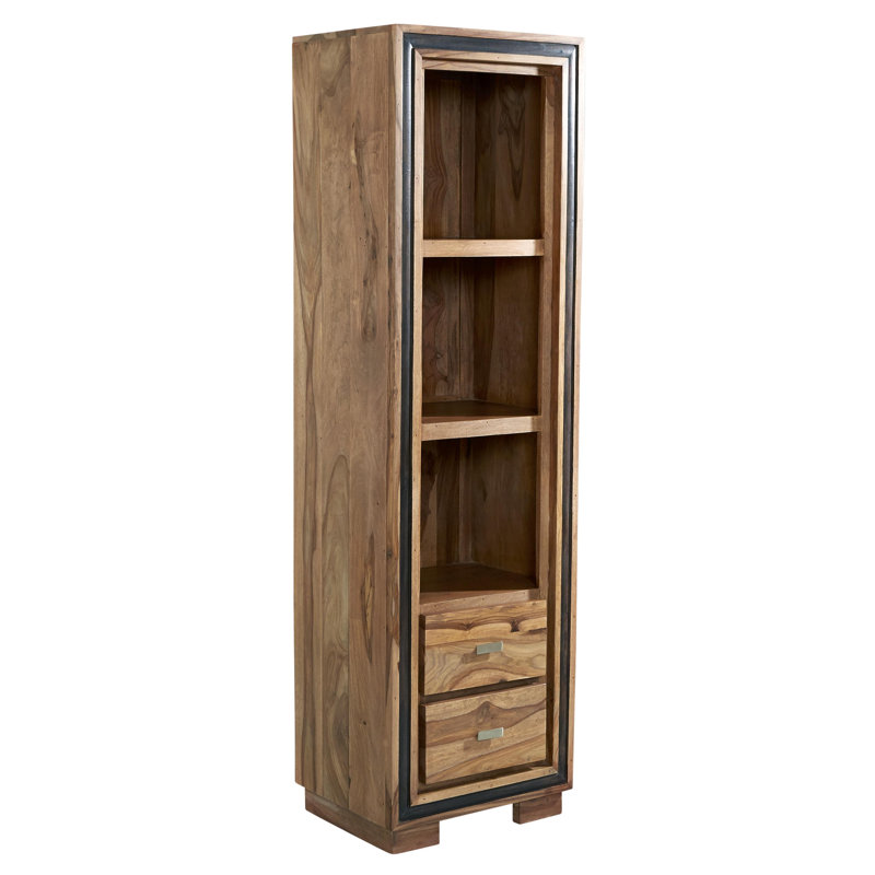Johanna 175 cm H x 50 cm W Solid Wood Standard Bookcase
