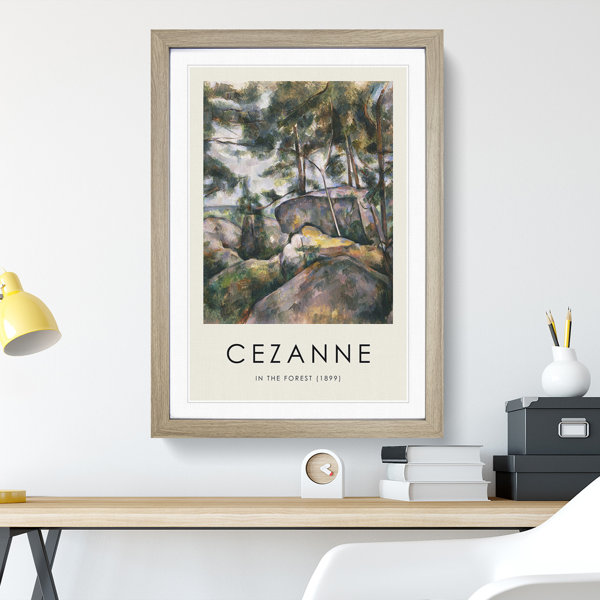 East Urban Home Rocks in the Forest by Paul Cezanne - Picture Frame ...