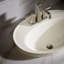 Lavabo de salle de bain ovale encastré en céramique avec trop-plein Serif-10941847-19195652