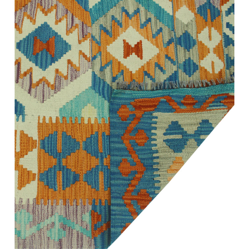 Tapis bleu Bousson Kilim Chinue