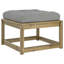 Garden Footstool with Cushions Impregnated Wood Pine