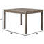 Ensemble de salle à manger 5 pièces Essy (chêne antique) Essy -1267710