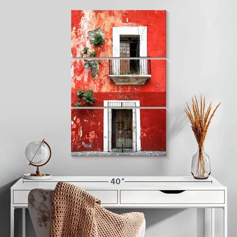 Lilie Red Facade, 32" H x 20" W