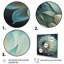 Fleurs de dahlia bleues et blanches V - reproduction sur toile-86828261-86828262