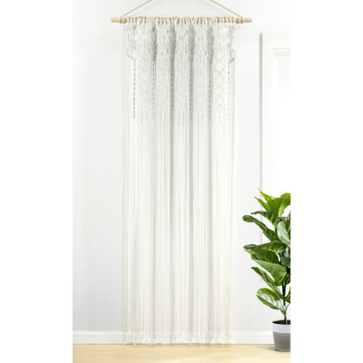Rideau simple en coton texturé intérieur / extérieur Lush Decor