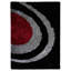 Tapis à motif à poils longs en polyester touffeté à la main Heller-1216732831