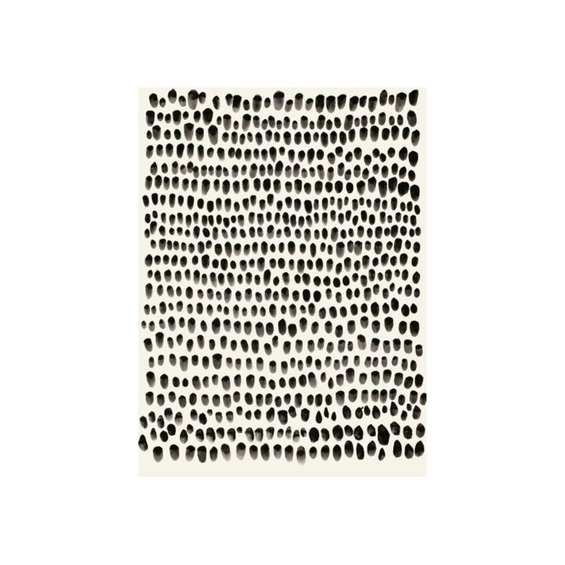 Pointillism Print by Barclay Butera, Glass Coat, 54" H x 40" W x 1.5" D