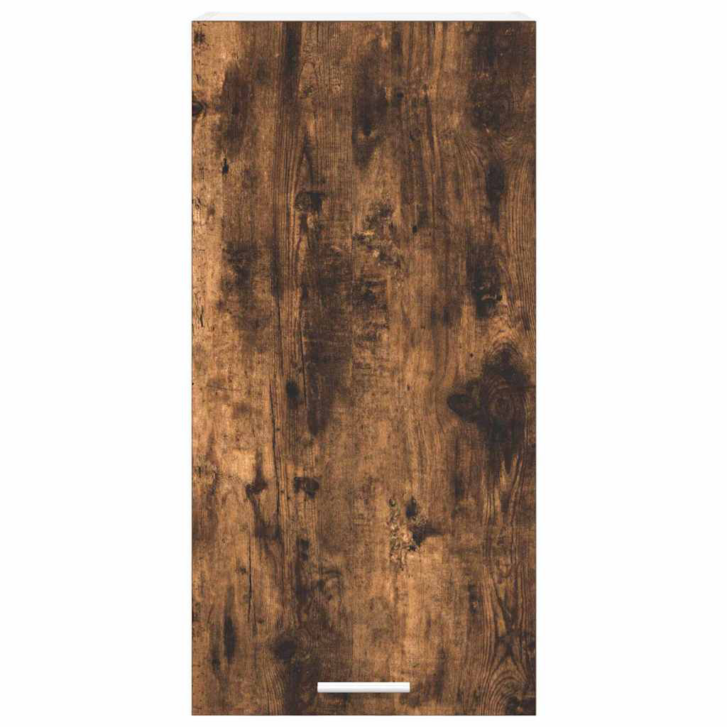 Vidaxl Hanging Cabinet With Door Smoked Oak And White 40 X 31 X 80 Cm - Image 2
