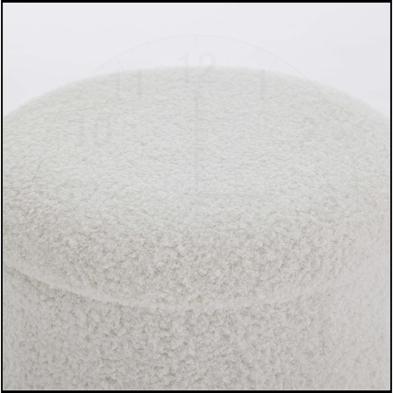 Repose-pieds de rangement moderne avec base en métal, couvercle amovible pour le salon et la chambre à coucher, parfait pour le rangement supplémentaire et les sièges