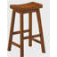 Ensemble de chaise de bar de loisirs de 29 pouces 2 pièces, siège selle, mobilier en bois massif peint en chêne-20047697