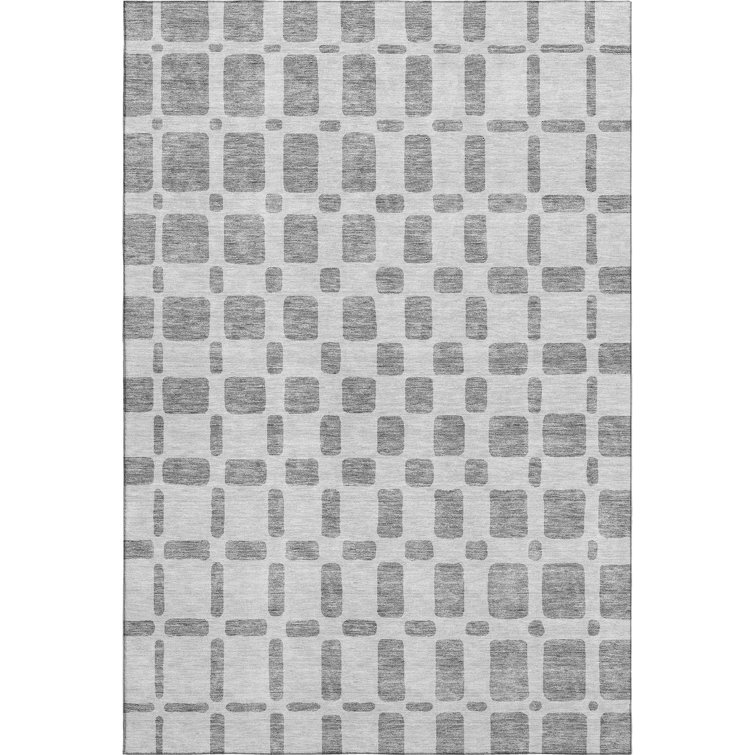 Premium Machine Washable Prisco Gray Rug