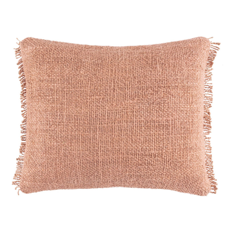 Housse de coussin rectangulaire 100% lin Griffin, H 16 po x l 20 po, Rose