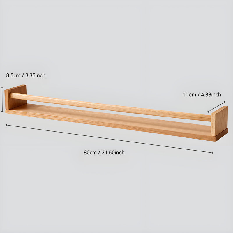 Wall Mounted Shelves, Wall Mounted Storage Shelves, And Storage Racks For Storing Items, 3.35" H x 31.5" W x 4.33" D