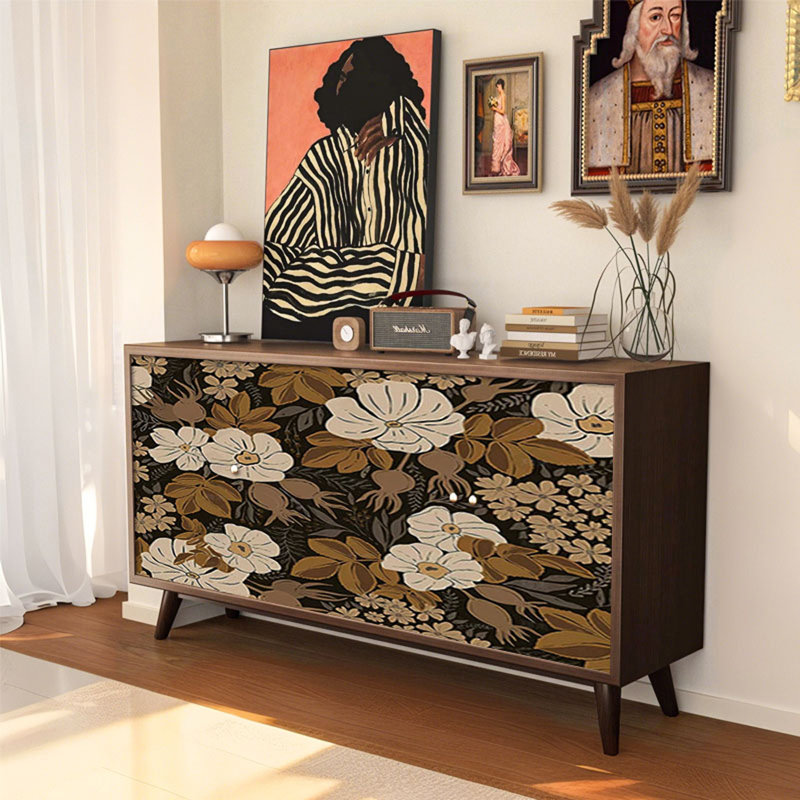 Modern Sideboard with Walnut Wood Top