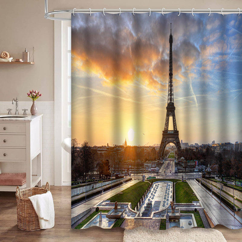 Rideau de douche Paris 12 tours Paris, L 72 po x l 78 po
