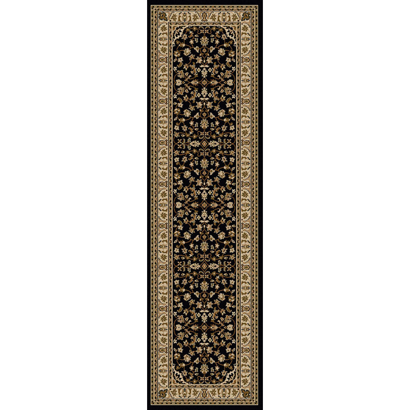 Tapis noir Gainesville, Tapis de couloir 2 pi 2 po x 7 pi 7 po