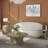 Tight Back Sofa with a Plithe Wood Base