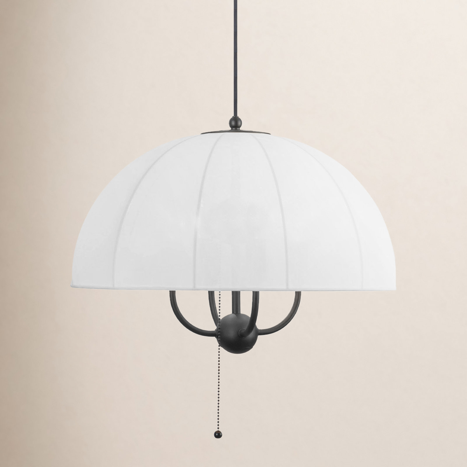Alora Mood x Kelsey Leigh Design Co. Crosby Pendant, 87.25" H x 18" W x 18" D, Black