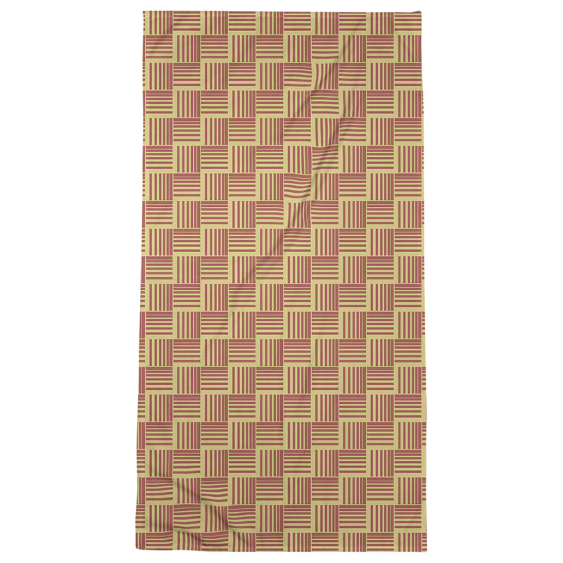 Jaya Beach Towel, Yellow/Red
