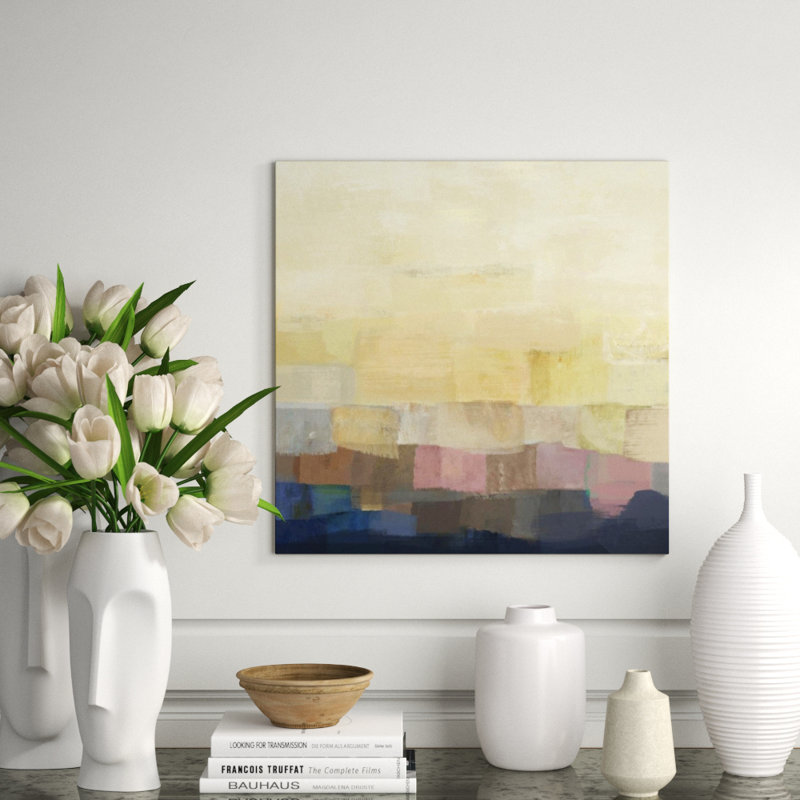 Bricks Gradation Painting by Sadie Hartman, Knife Gel, 40" H x 40" W