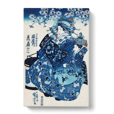 Ogiya Uchi Hanaogi by Utagawa Kuniyoshi - Wrapped Canvas