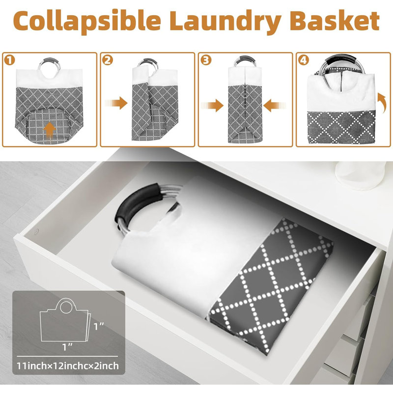 Fabric Laundry Hamper with Handles