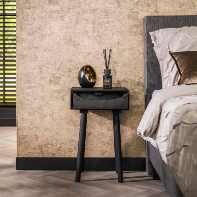Reeltown 35cm W Solid Wood Bedside Table