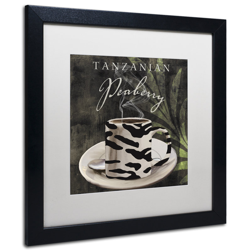 «Afrikan Coffee II» par Jadaya, impression encadrée, Blanc, H 16 po x l 16 po x P 0,5 po