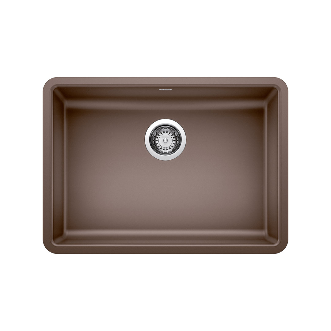 Precis SILGRANIT 25" ADA Single Bowl Undermount Kitchen Sink Blanco 