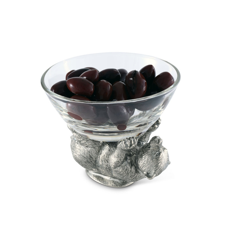 Woodland Creatures Glass Dessert Bowl