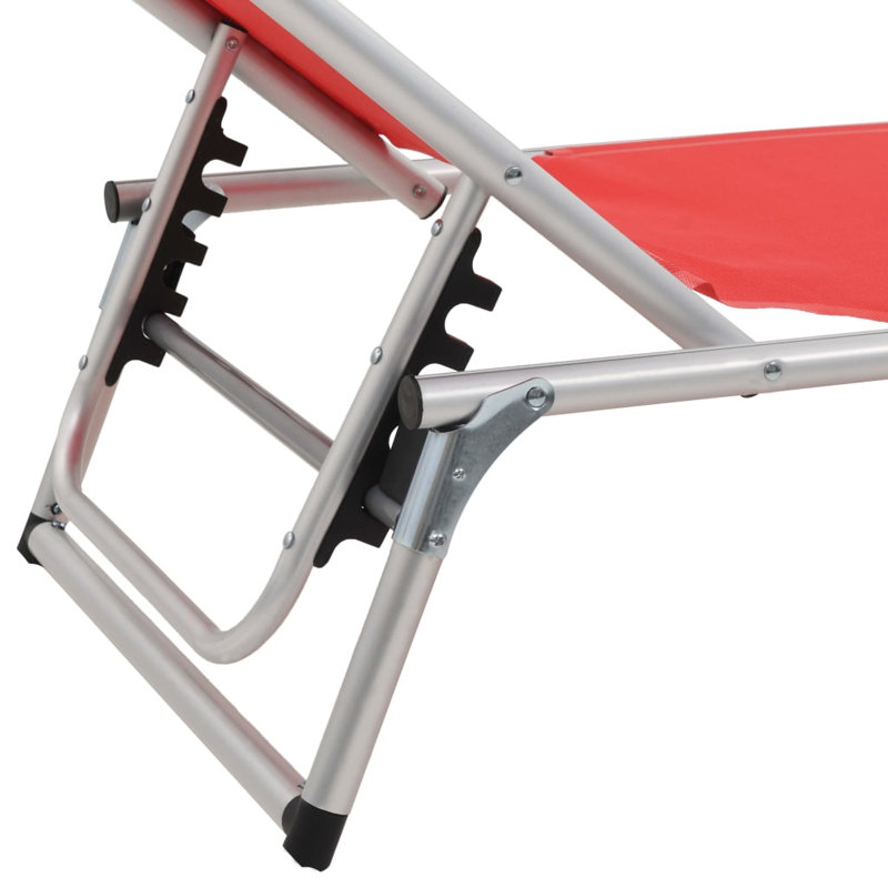 Renick 186cm Long Reclining Single Chaise, Red