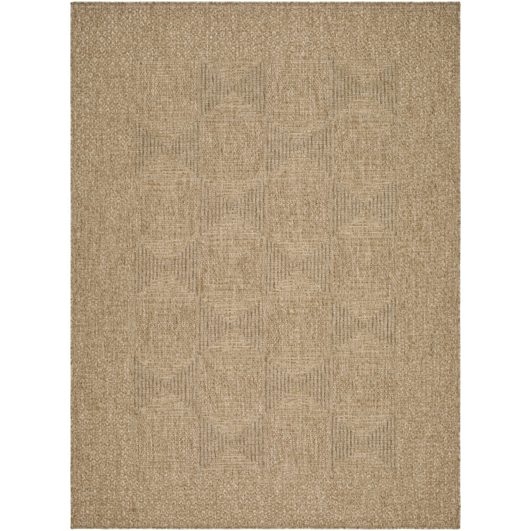 Talbot Geometric Machine Woven Area Rug