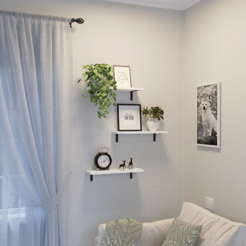 Stojadin Square Floating Shelf, White