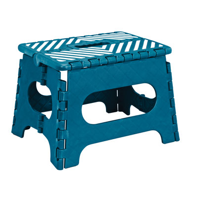 1 - Step Plastic Lightweight Folding Step Stool