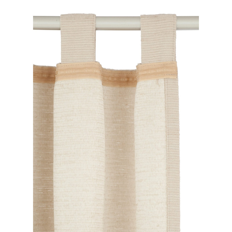 Jaylene Blackout Single Curtain Panel, Beige, 132 W x 245 D cm