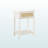Geoffrey White Laminate Accent Table with Storage Drawer, 23.25"H x 17.88"W x 11.57"D
