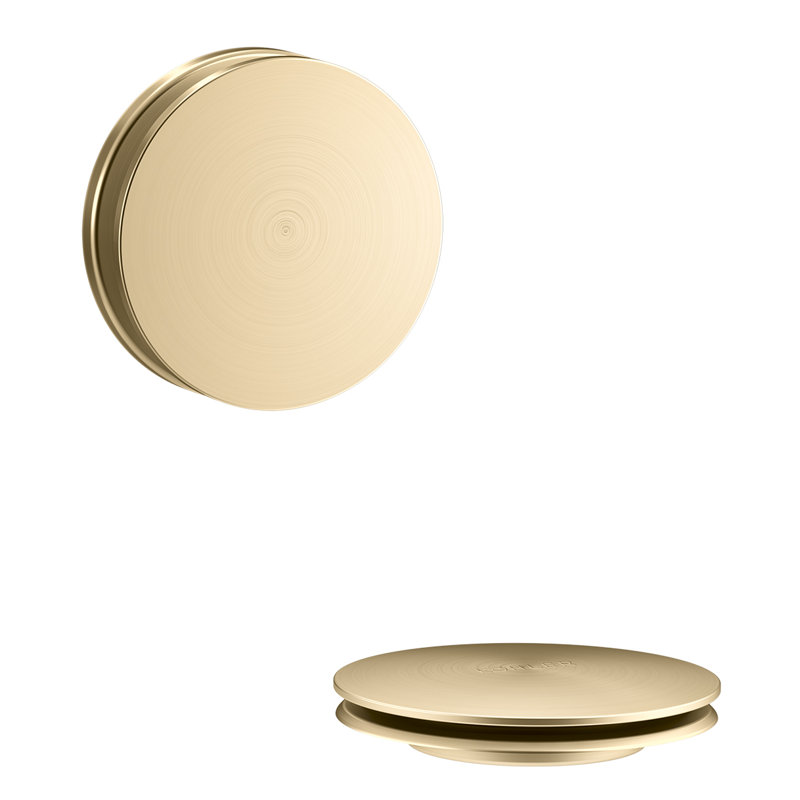 Clearflo Retrofit Toe-tap Conversion Kit (Tub Drain), Vibrant Brushed Moderne Brass