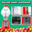 Vintage Gumball Machine - Distributeur automatique en métal coulé de 11 pouces de style rétro avec globe en verre et Free Spin par Great Northern Popcorn (rouge)-136237542