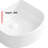 American Design Small Bathroom Rectangle Vessel Sink - Above Counter Ceramic Wash Basin In Milk White, Stain , Secure Cushion Package, 13.53 Width Glossy White For Bathrooms Basin, Impact Easy