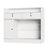 White Workbench Desk With Pegboard & Lockable Drawers, Multi-Use Storage Table For Home Office & Garage